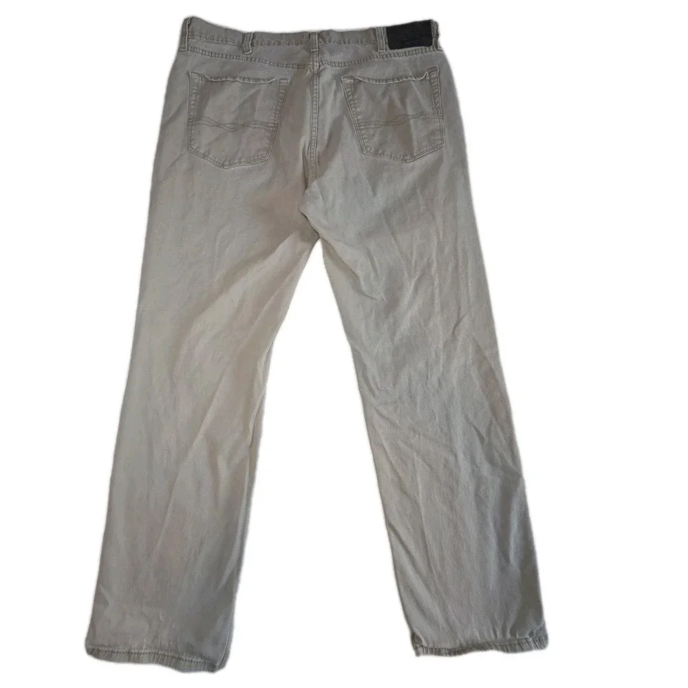 DENIZEN LEVI'S 231 Athletic Fit Jeans Mens 38x29 (38x32) Beige Denim Chinos